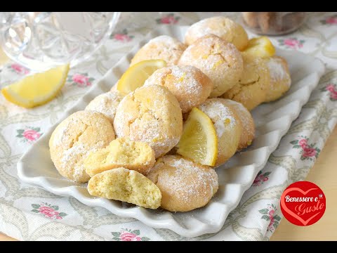 Biscotti morbidi al limone senza burro, facilissimi