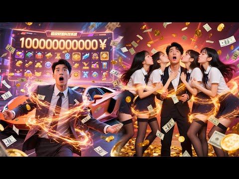 Jeune homme pauvre active le Sys d’Aide, aide les autres, gagne 10 B$, entouré de beautés, stupéfait