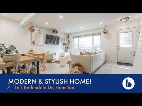 SOLD! 7- 161 Berkindale Dr | Hamilton Ontario | The Brandow Group [Video]