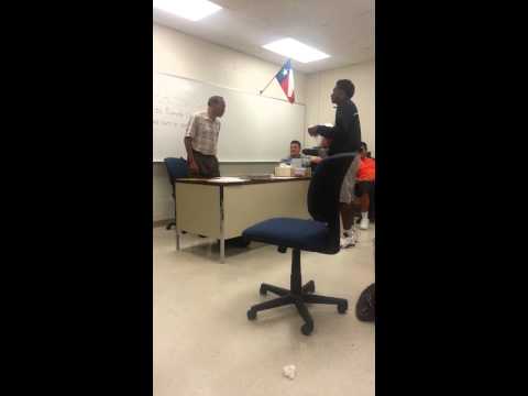 Fill-In teacher fights students