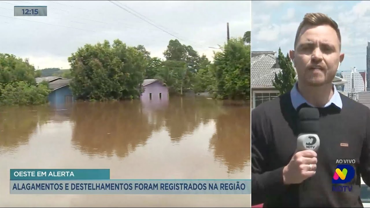 Confira as condições da enchente em SC até o momento