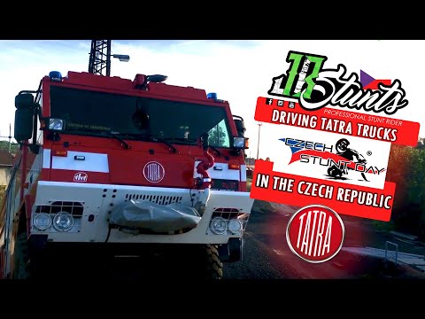 Driving Tatra trucks in the Czech Republic #CzechRepublic #Kawasakimotors #jbstunts