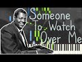 Oscar Peterson - Someone To Watch Over Me Live (Solo Jazz Piano Synthesia)  [Live Performance 1961]