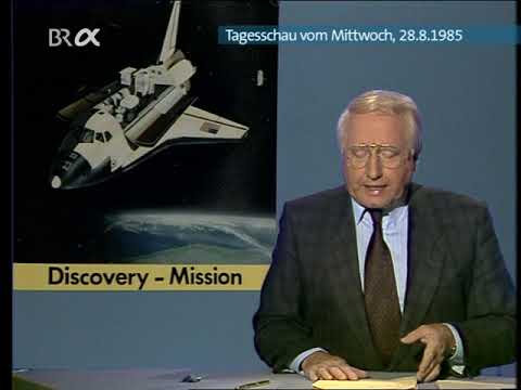 ARD Tagesschau vom 28.08.1985 - Shuttle STS-51 I Satelliten