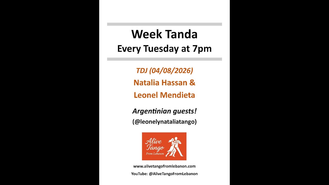 Week Tanda 04/08/2026 (Tango) - Natalia Hassan & Leonel Mendieta playing Osvaldo Pugliese