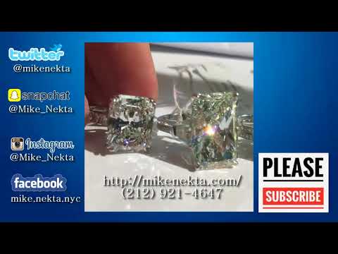 Big Diamond Cushion Cut Engagement Ring