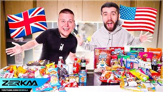 UK vs USA SNACKS FOOD CHALLENGE!
