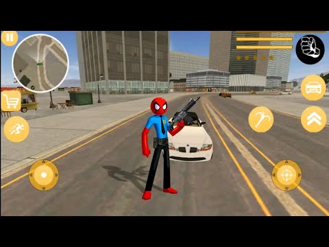 Spider Police Stickman Rope Games - New Stickman Simulator Game - Android Gameplay