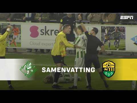 GEMISTE PENALTY en DIRECTE RODE KAART in laatste 10 minuten!🤯 | Samenvatting Genemuiden - Halsteren