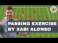 Passing drill by Xabi Alonso
