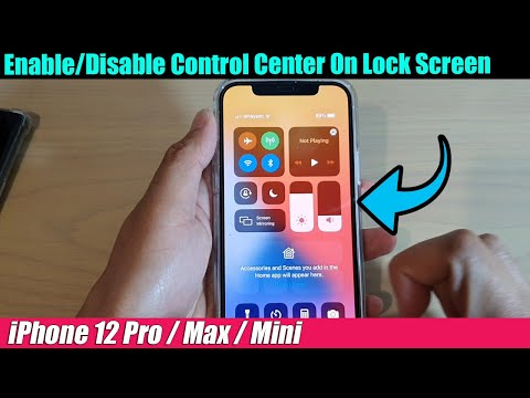 iPhone 12/12 Pro: How to Enable/Disable Control Center On Lock Screen
