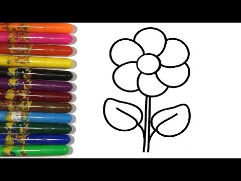Как нарисовать цветок | Сурет салып уйрену Гул