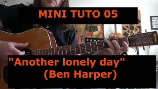 Another lonely day - Ben Harper mini tuto Guitare 05