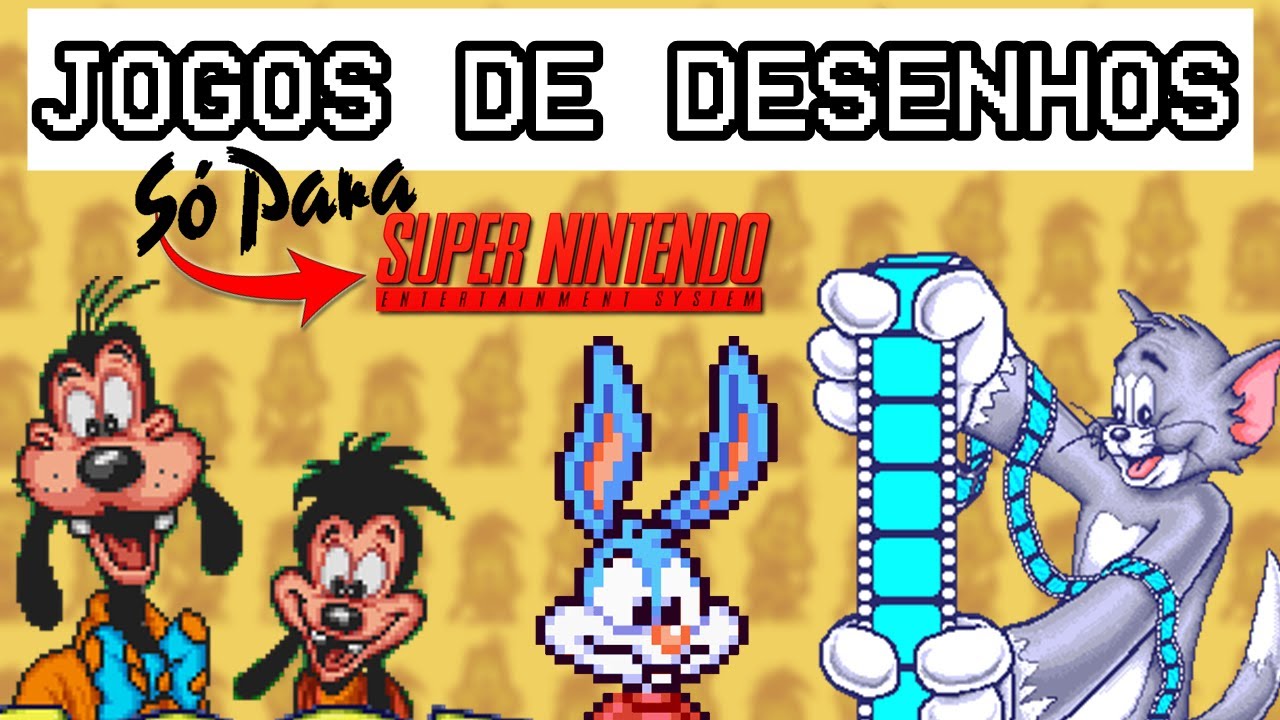 10 GRANDES JOGOS DE DESENHOS ANIMADOS NO SNES!