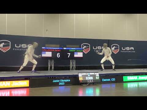 Junior Olympics 2023 JMS - GOLD - Jaden Callahan v Joseph Simak