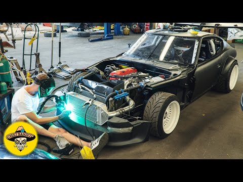 240Z OIL COOLER INSTALL & DUCTING | MISHIMOTO OIL COOLER KIT | (EP#63)