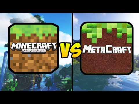 "MINECRAFT POCKET EDITION VS METACRAFT" (Minecraft Vs, MCPE, Mobile Games, iOS, Android)