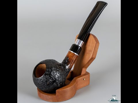 Unsmoked Molina Sandblasted Slightly Bent Apple Silver Bands 9mm