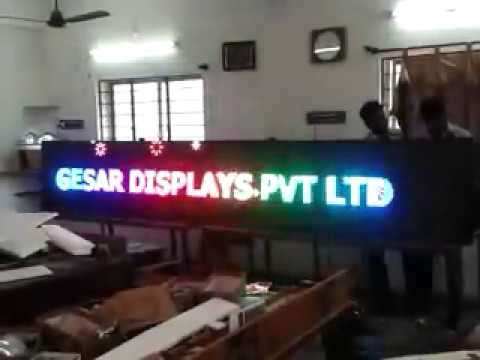 Multi Colour Scrolling display / Moving message display - P10 RGB