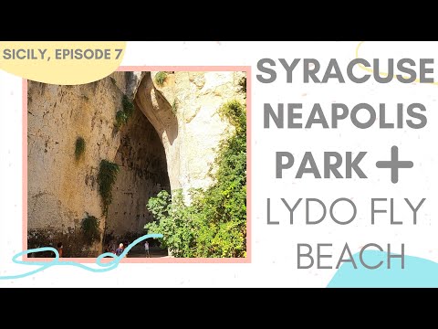 Neapolis Archaeological Park and Lido fly beach, Syracuse, Sicily