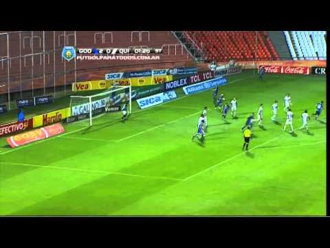 Ocasión de Castellani. Godoy Cruz 2 - Quilmes 0. Fecha 2. Torneo Final 2014. Fútbol Para Todos