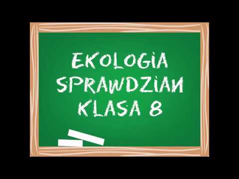 Ekologia Sprawdzian
