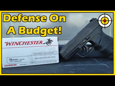 BUDGET 9mm Defensive AMMO! Winchester 147 Grain Hollow Point Ballistic Gel Test!