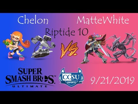 Riptide 10 CCSU Smash Ultimate - Chelon (Inkling, ROB) vs MatteWhite (Roy, Ridley)