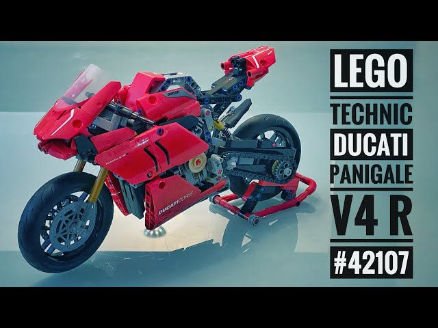 Vídeo relacionado con LEGO 42107 Technic Ducati Panigale V4 R, Moto de Juguete Roja, Maqueta para Construir y Decorar el Dormitorio, con Caja de Cambios y Suspensión, Idea de Regalo para Niños y Niñas a Partir de 10 Años