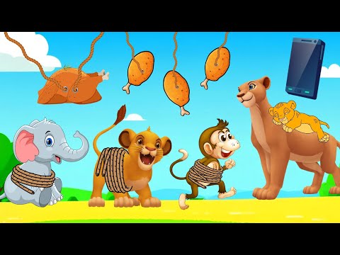 حدوتة الأسد ملك الغابة وأم سيمبا لعبة الغميضة|حواديت قبل النوم|قصص أطفال بالعامية|حواديت مع لى لى