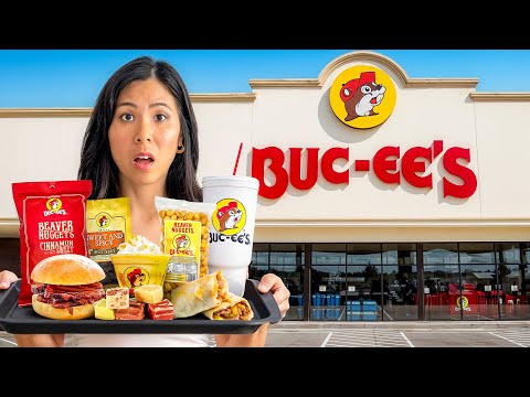 I Tried Every Viral Food at the World's LARGEST Gas Station (Buc-ee's)!