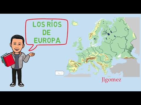 Los ríos de Europa para 6º curso de Primaria