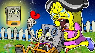 R.I.P ROBOT SPONGEBOB | Sad Ending Animation | Poor Baby Spongebob Life | Slime Story