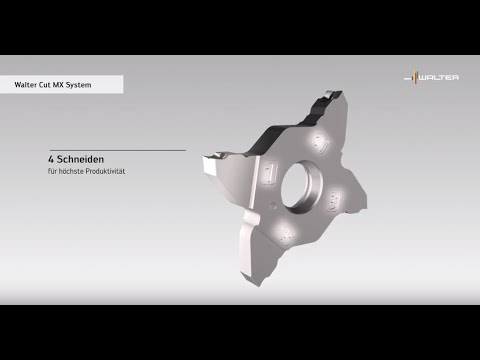 WALTER CUT MX SYSTEM - G3011..C..-P / G3041. Erfolg vervielfachen - mit vier Schneiden.