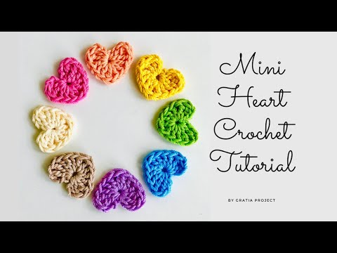 Mini Heart Crochet Tutorial