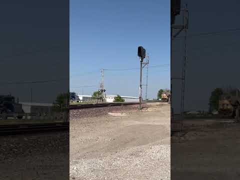 Westbound train with interesting foul horn!