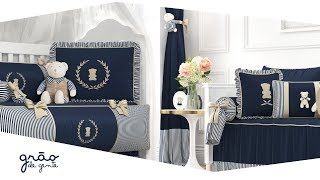 Quarto de Bebê Luxo Azul Marinho - Grão de Gente