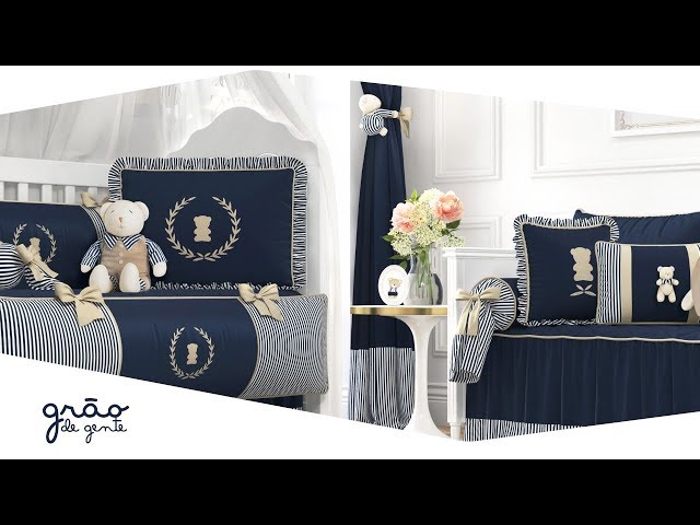 Quarto de Bebê Luxo Azul Marinho - Grão de Gente