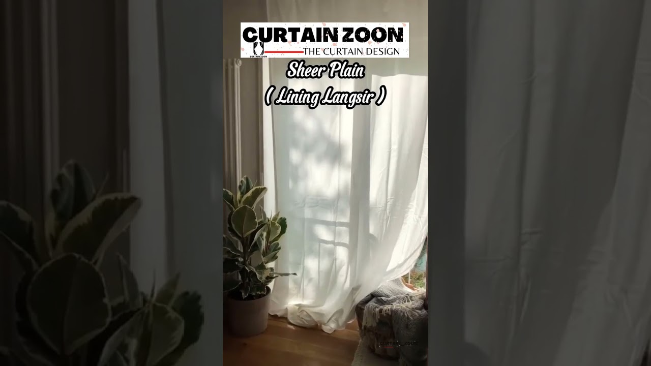 Curtain_zoon- Sheer day curtain style langsir raya eyelet |blackout curtains for bedroom. #sheer
