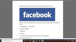 10 Best Free Proxy Sites to Unblock Facebook of 2020