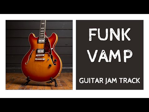 Funk Vamp Guitar Backing Track in C Mixolydian Dorian Blues