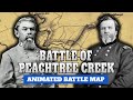 Battle Of Peachtree Creek Full Animated Battle Map