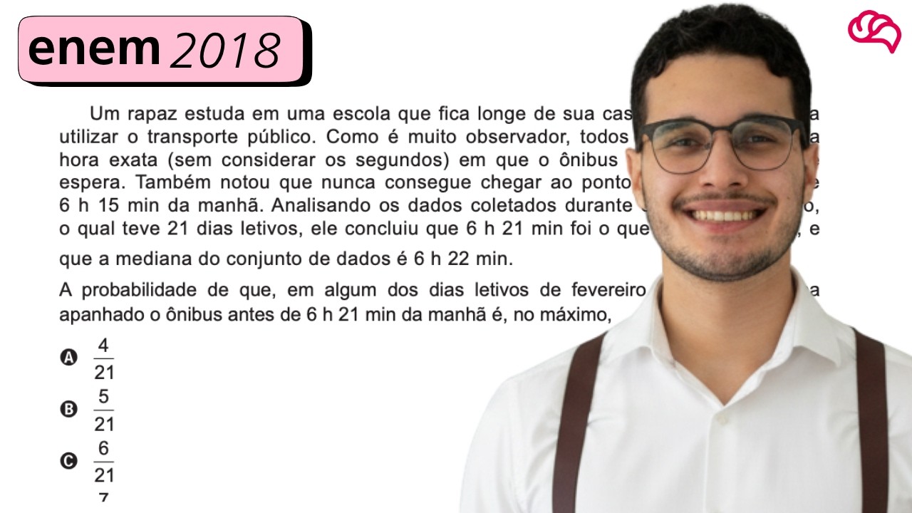 Resolução em Vídeo — Questão 156 ENEM 2018