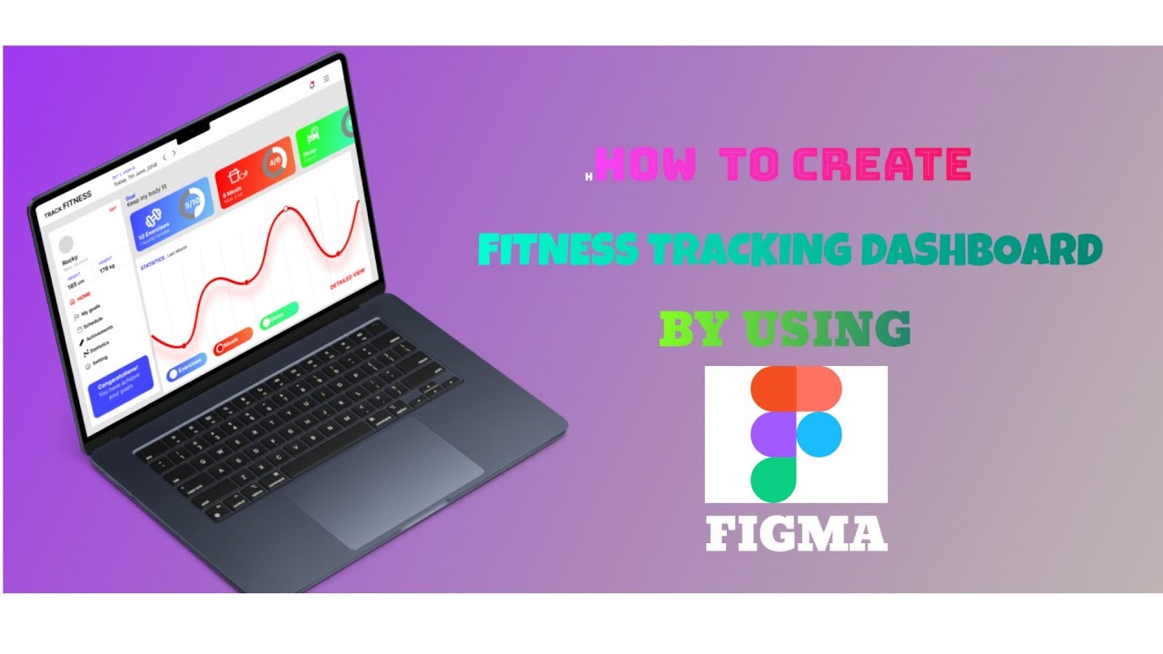 How to create fitness tracking dashboard using figma #uiuxdesigner #figma  #fitnesstrackingdashboard