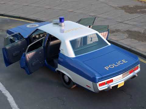 3D Model of AMC Matador Police 1972 Review