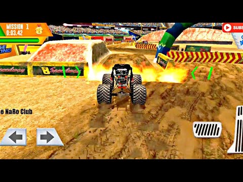 Monster Truck Arena Driver #1 - Army SUV, Fire Engine & Bus Monster Trucks - Android Gameplay