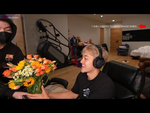 Sakura Surprises Jason With Flowers!