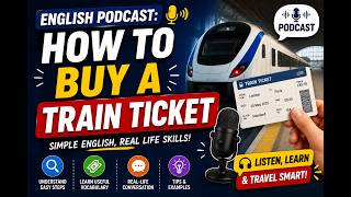 English Podcast: How to Buy a Train Ticket (Beginner Friendly)