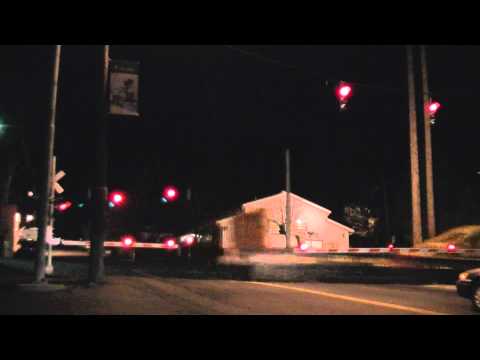 RARE! CSX work train blasts by Haverstraw station with great horn