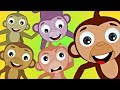 Five Little Monkeys Song HooplaKidz Nursery Rhymes Kids Songs